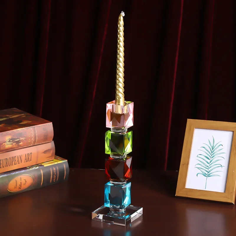 Colored Crystal Candlesticks 3