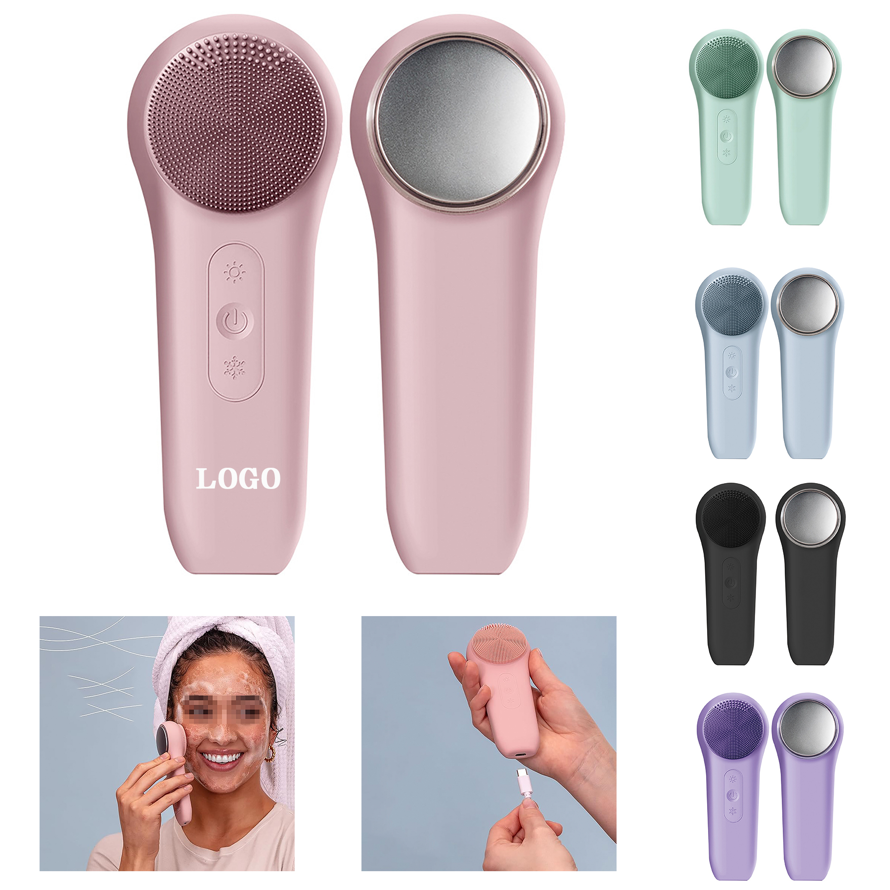 Rechargeable Electric Silicone Face Scrubber 6