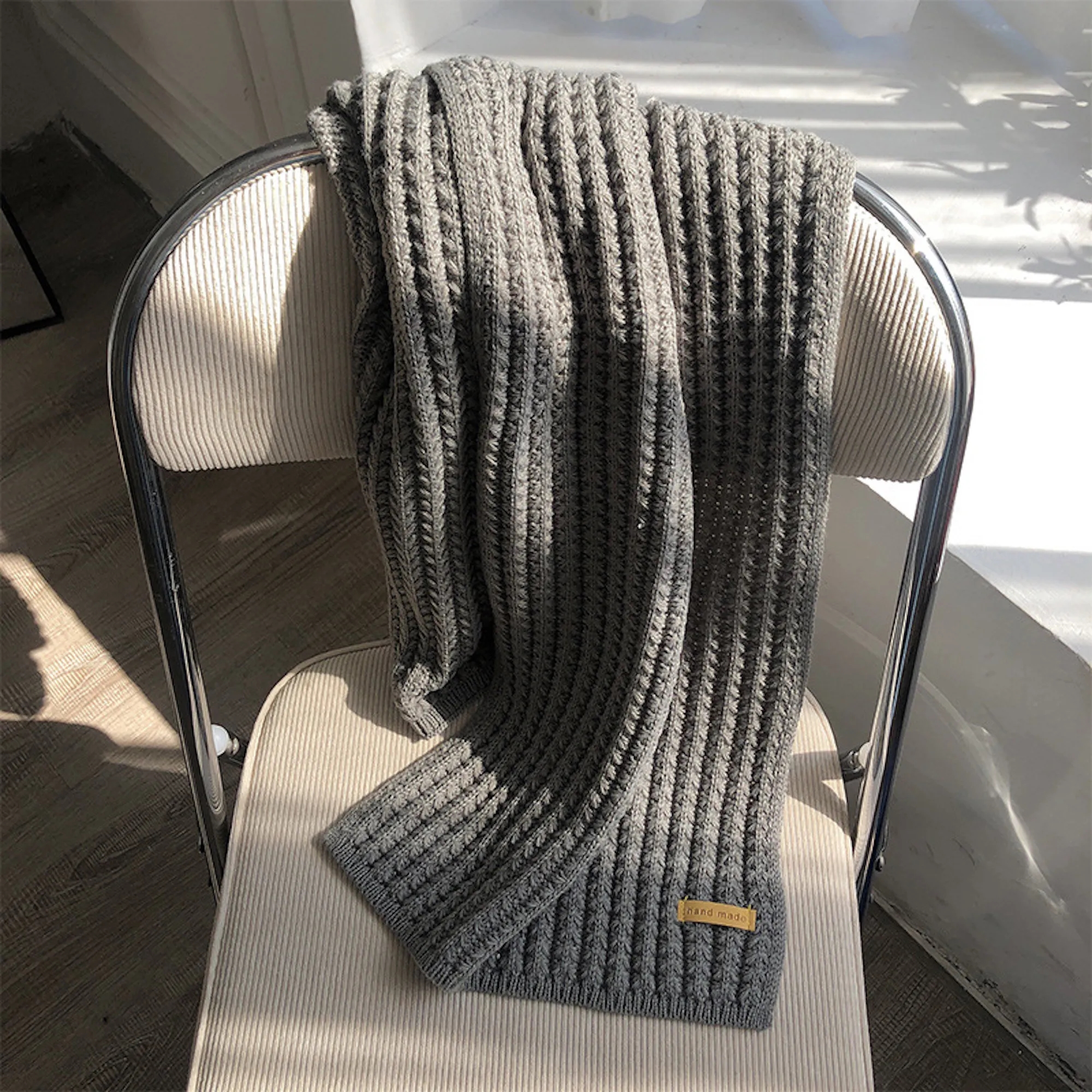 MOQ50 Thick Knit Unisex Scarf 7