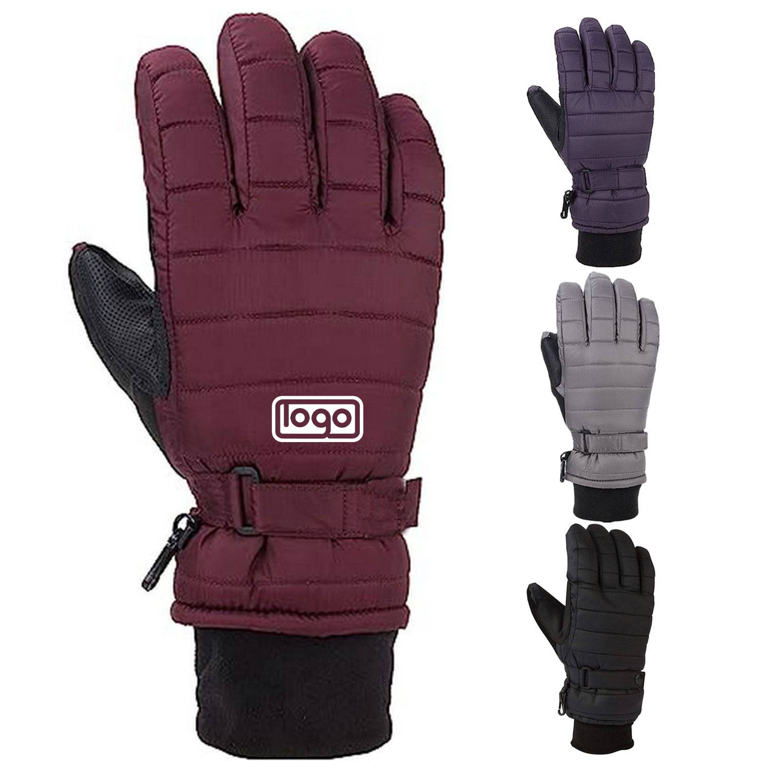 Women's Quilts Insulated Glove with Waterproof Wicking Inser 2
