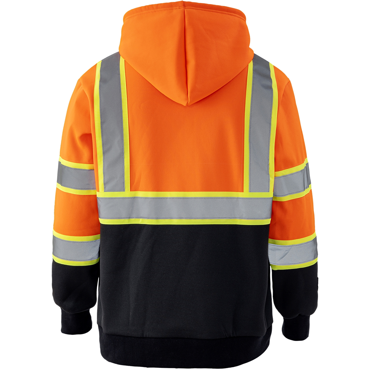 Class 3 Color Block Two Tone 2" Reflective Tape Safety Hoodie with Pocket 9