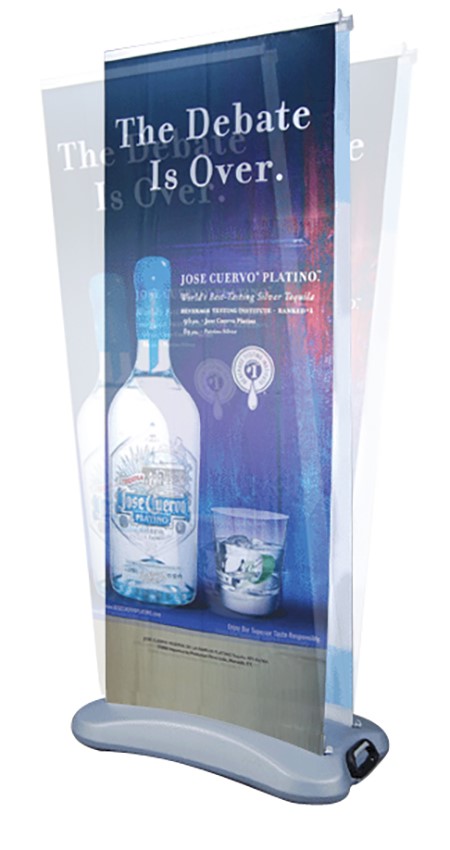 Retractable Outdoor Double Sided Banner Stand