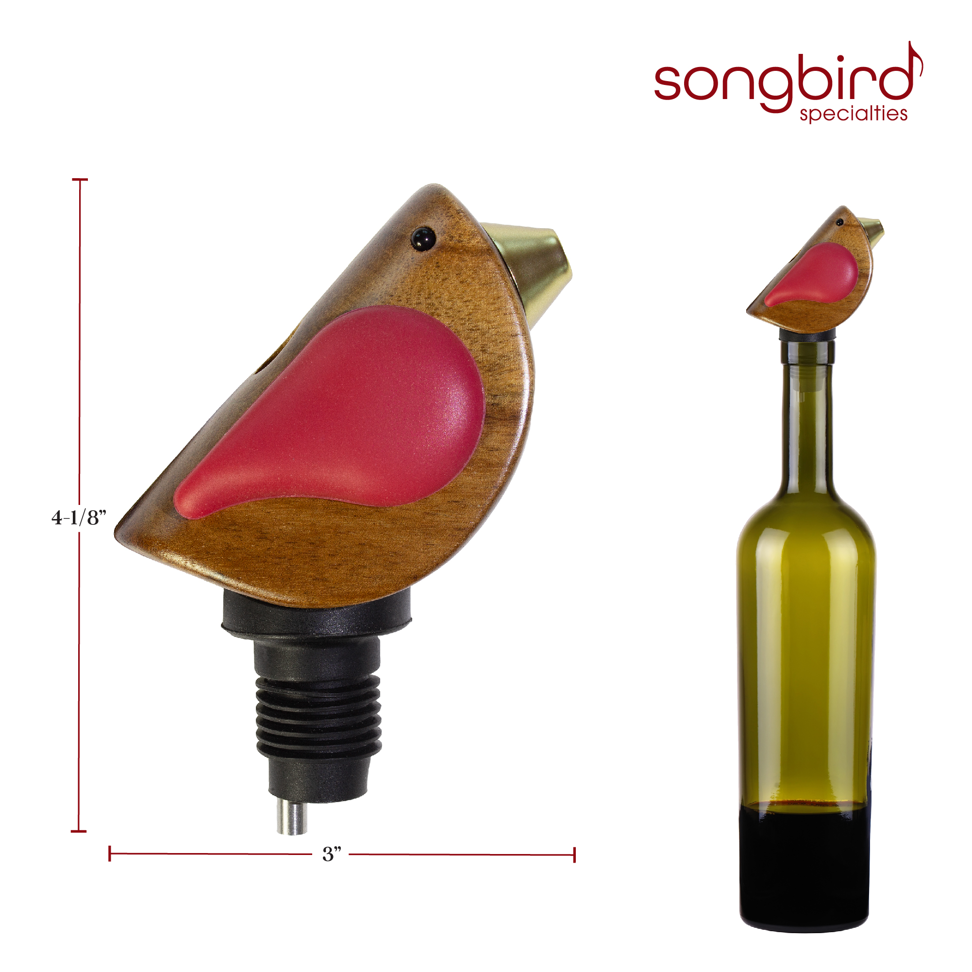 Songbird Specialties™ Bottle Pourer - Red 6