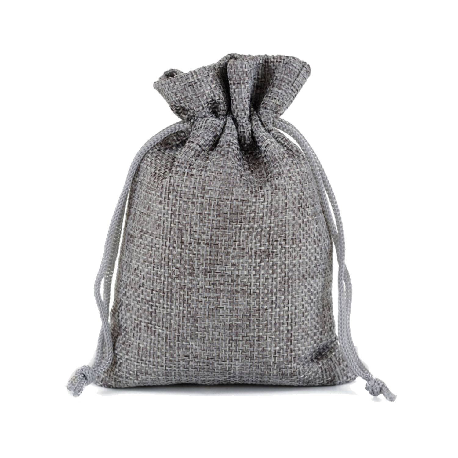 Burlap Drawstring Gift Bag 7