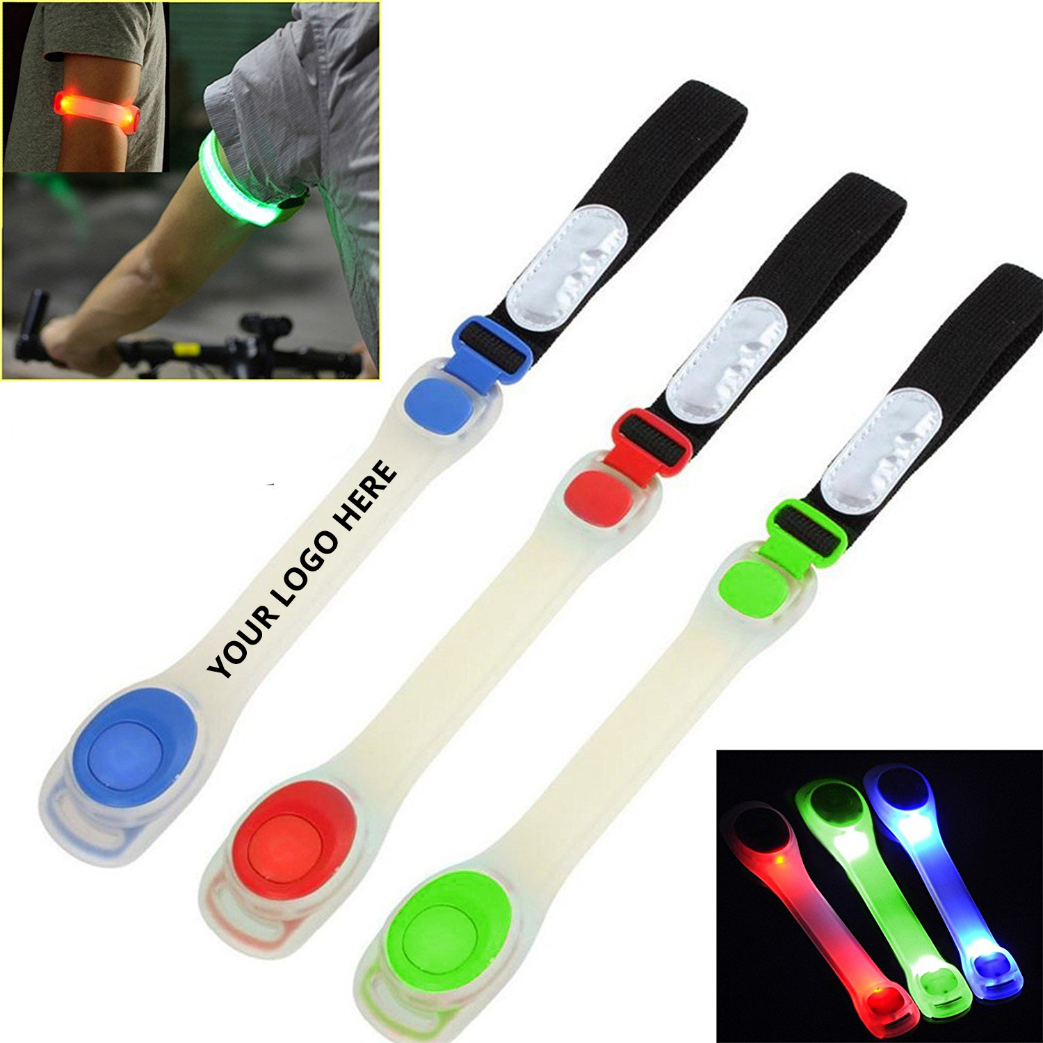 Safety Flashing LED Light Up Armband 14