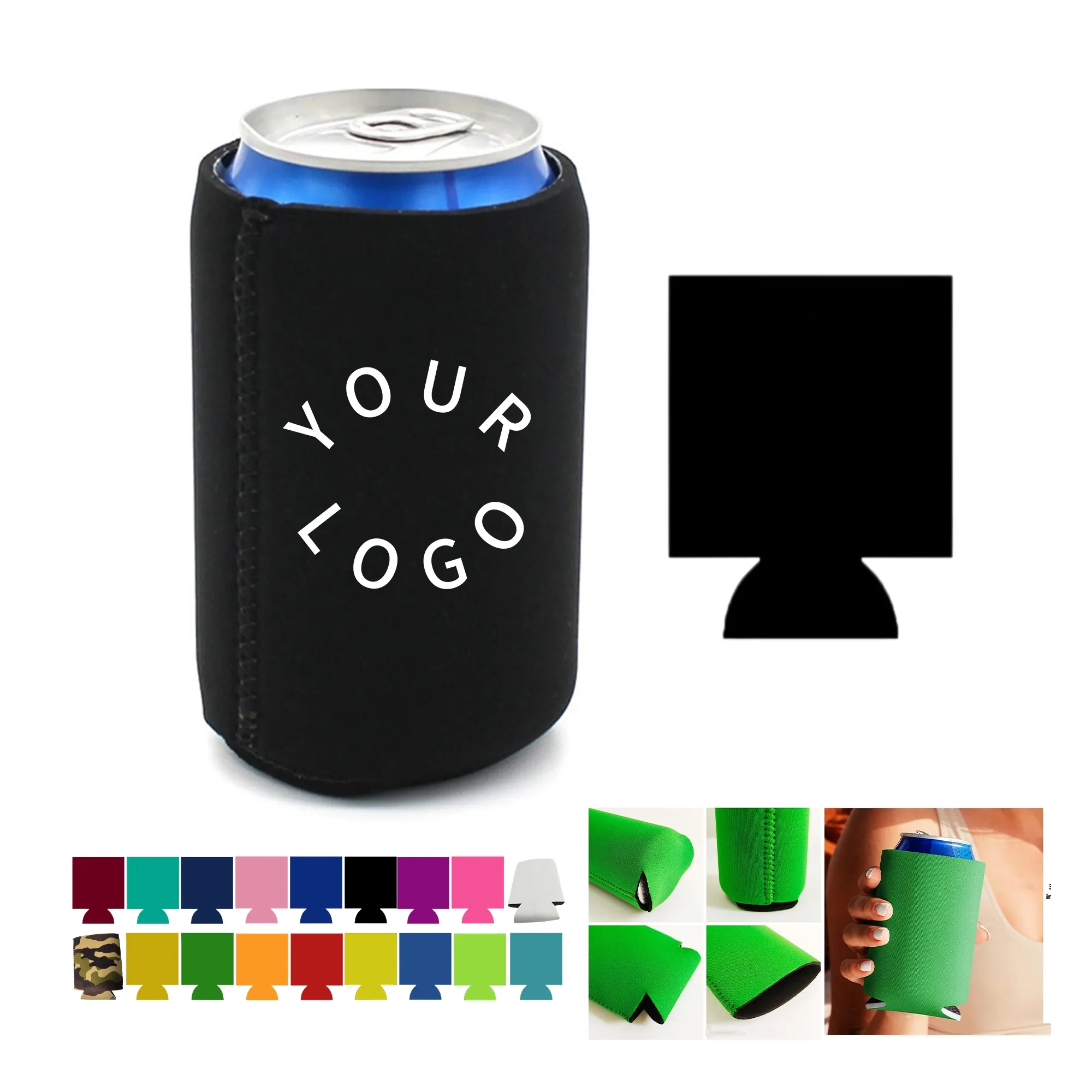 Neoprene Can Cooler Sleeve, custom koozie with logo imprint 20