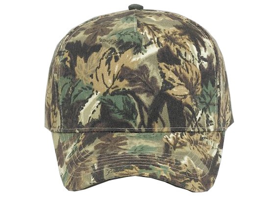 OTTO CAP® Camouflage 5 Panel Mid Profile Baseball Cap 19