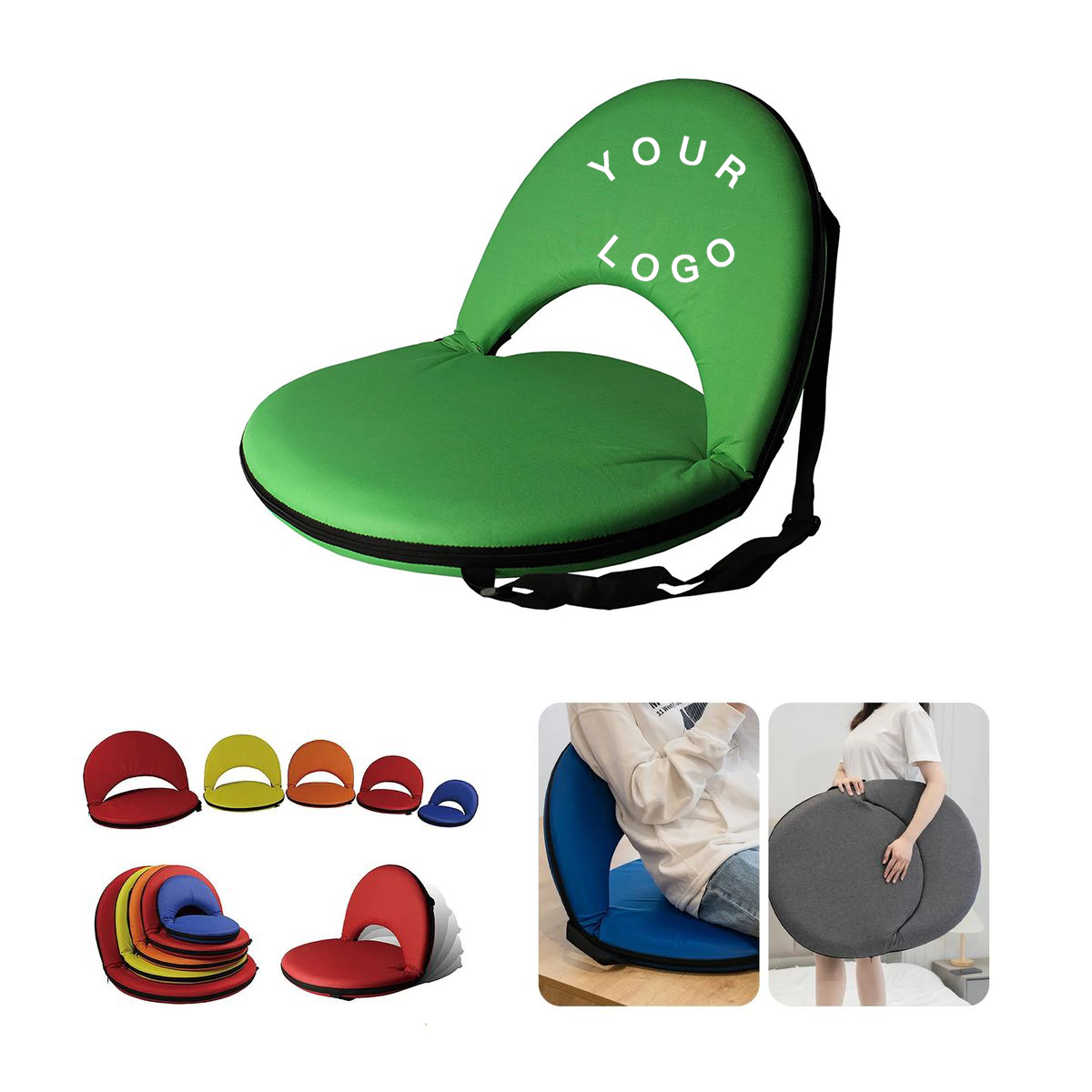 Lightweight Padded Seat with Straps for Stadium Comfort 2