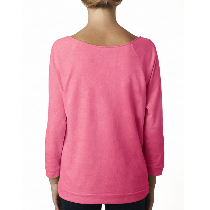 Next Level Apparel Ladies' French Terry 3/4-Sleeve Raglan 7