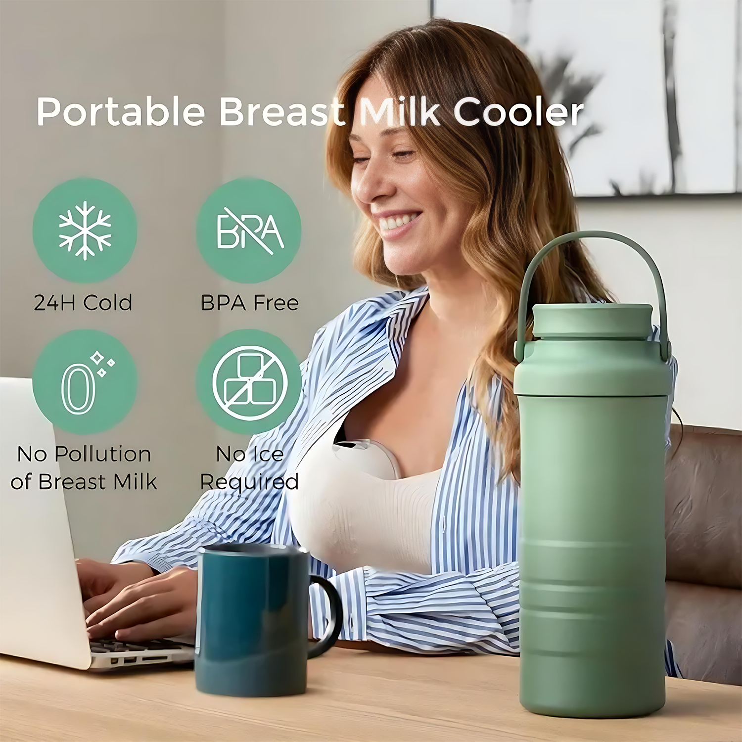 15oz Outdoor Portable Breast Milk Cooler 6
