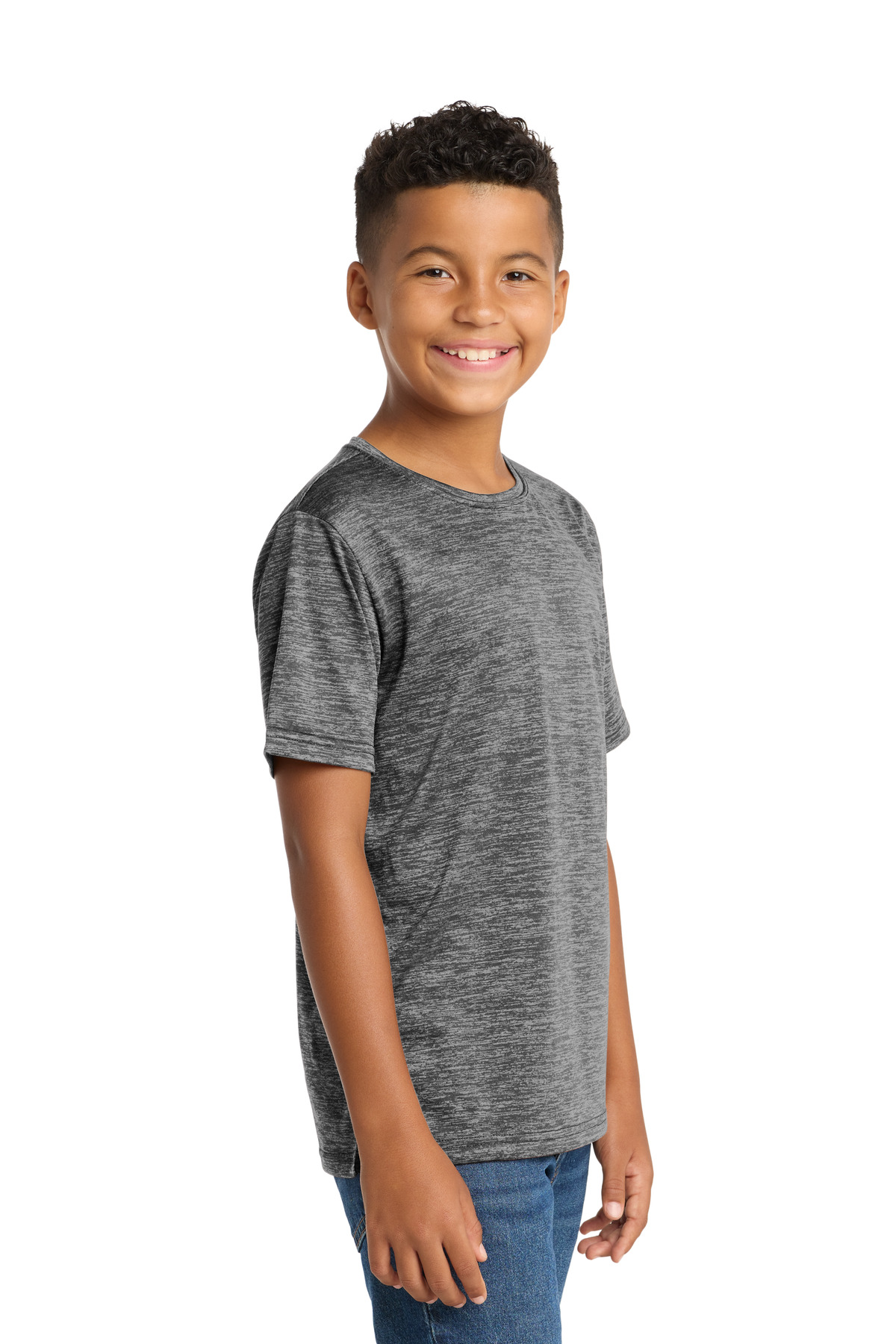 Sport-Tek Youth PosiCharge Electric Heather Tee. YST390 39