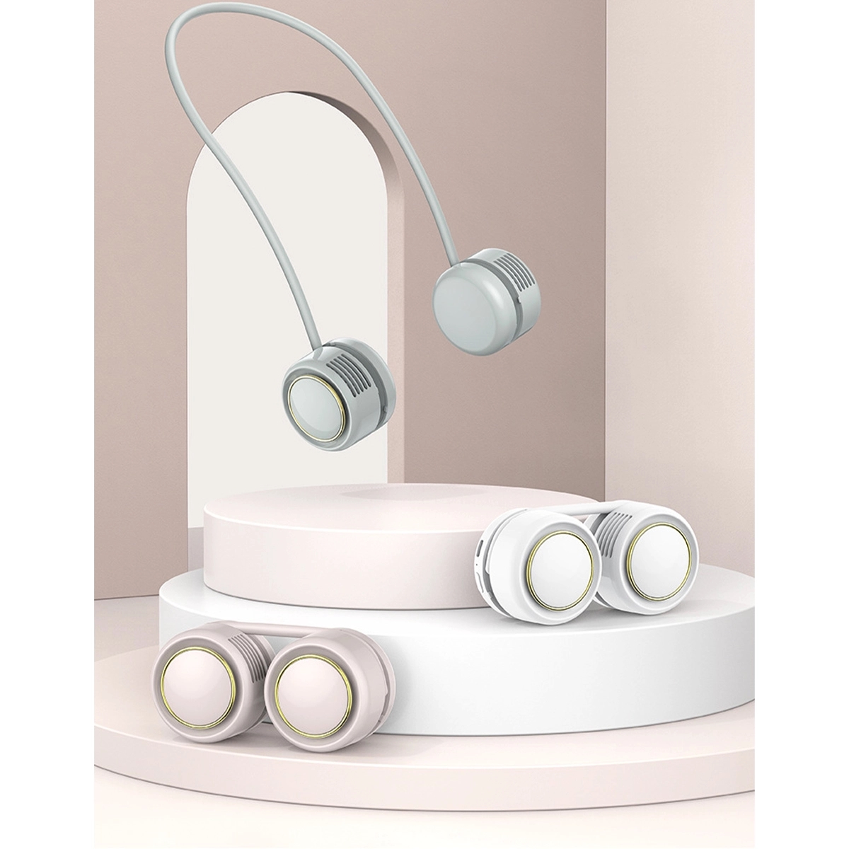 Portable Leafless Usb Charging Neck Fan 2