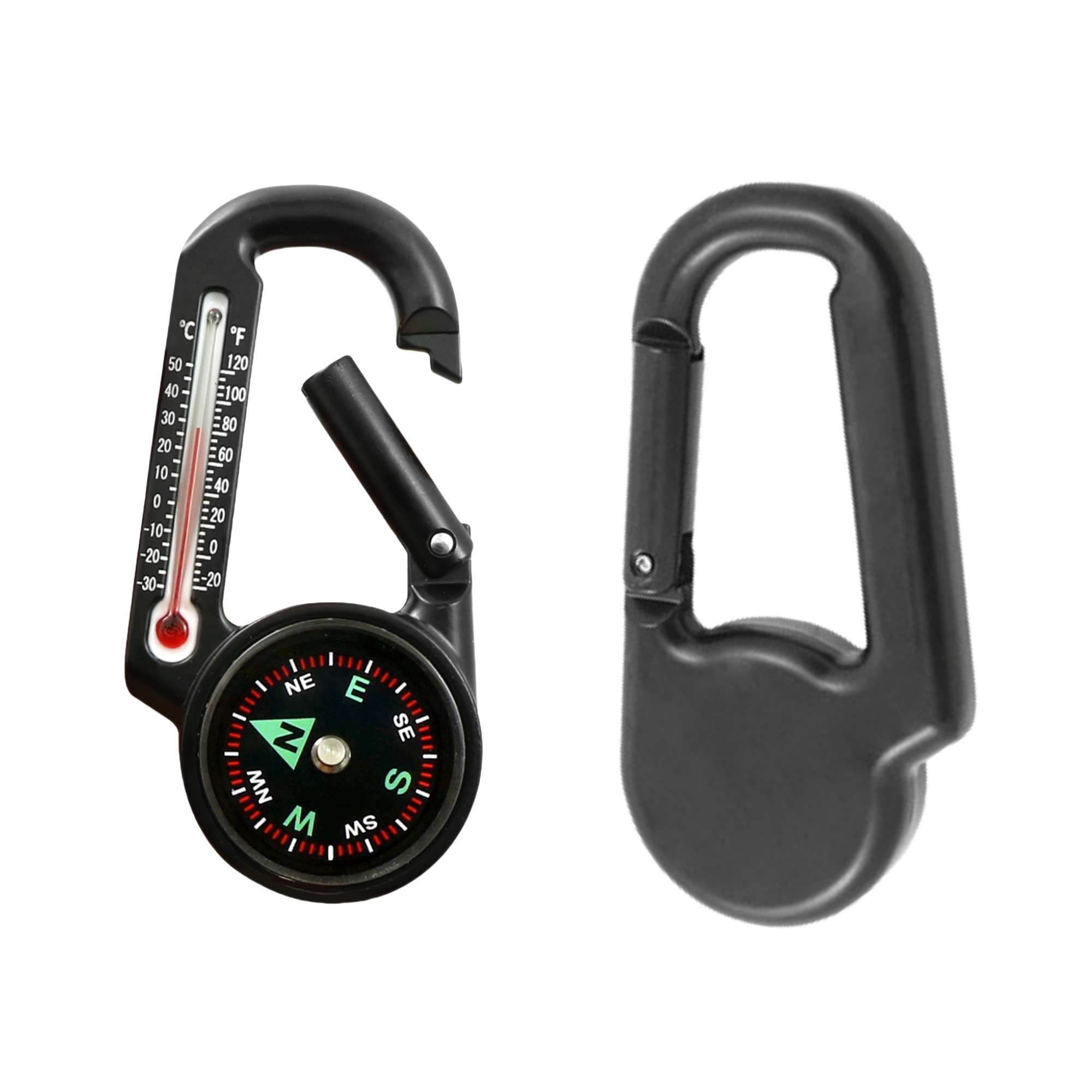 Ball Compass And Thermometer Carabiner 3