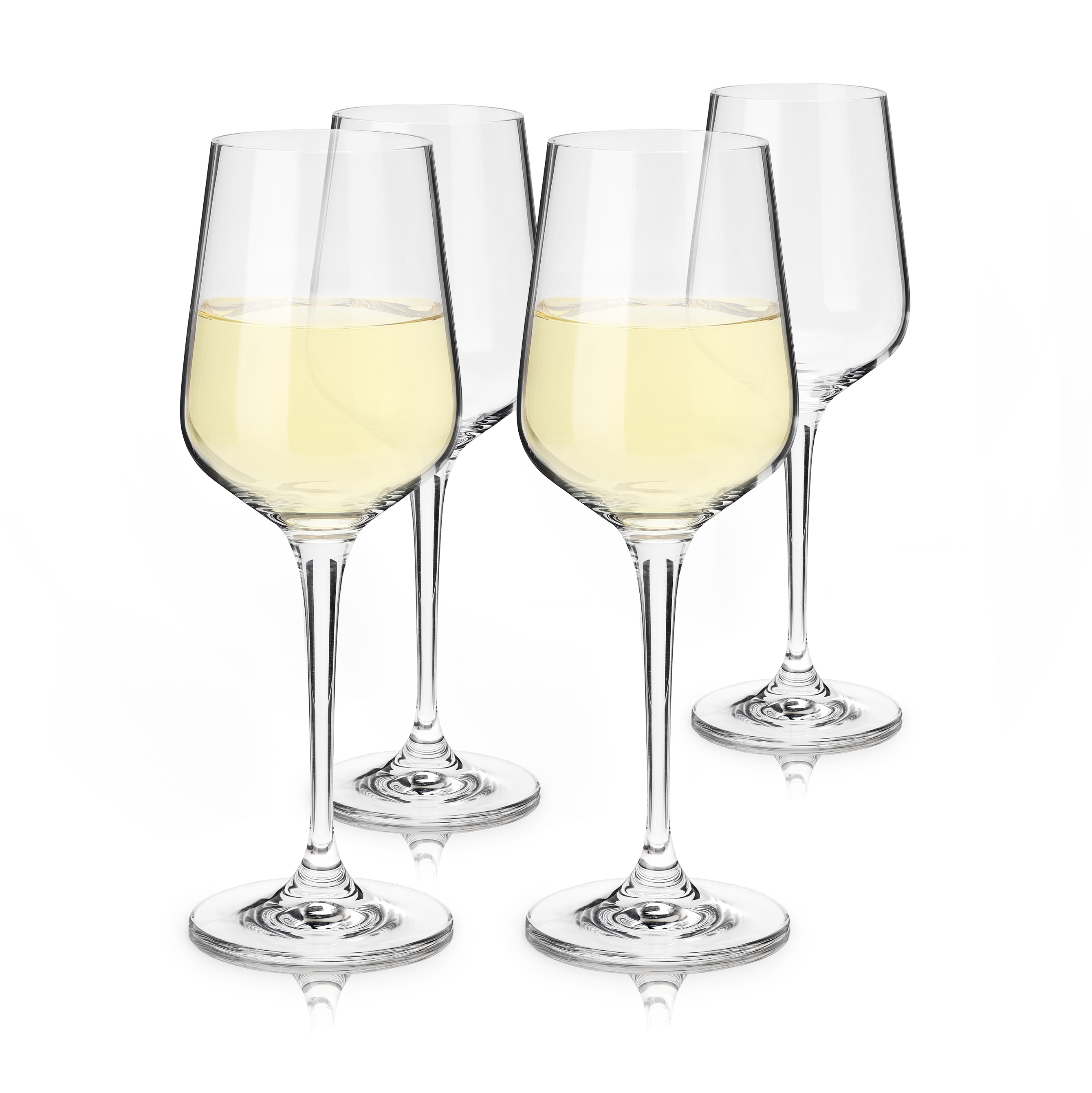 Viski® Reserve Inez Crystal Chardonnay Glass, set of 4 3