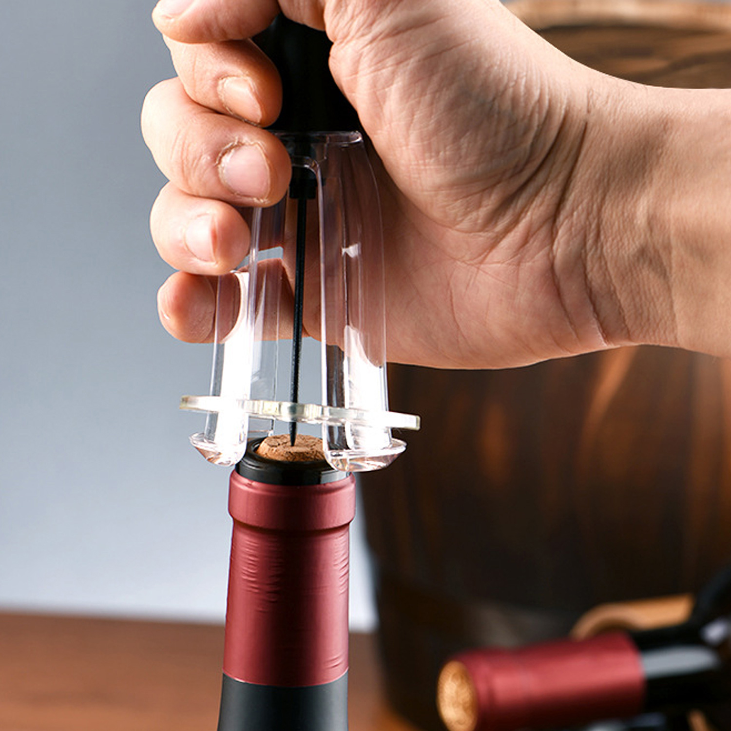 WineVault Pressure Wine Opener - Air Pump Technology & Stainless Steel Needle 2