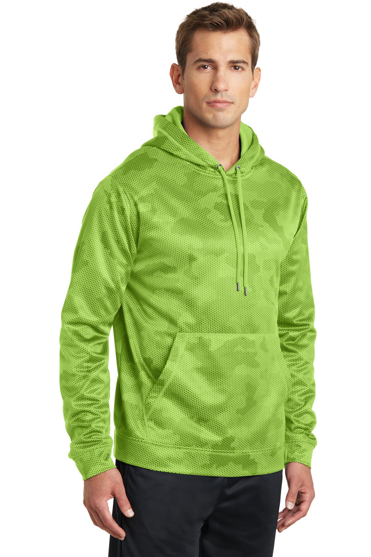 Sport-Tek Sport-Wick CamoHex Fleece Hooded Pullover. ST240 18