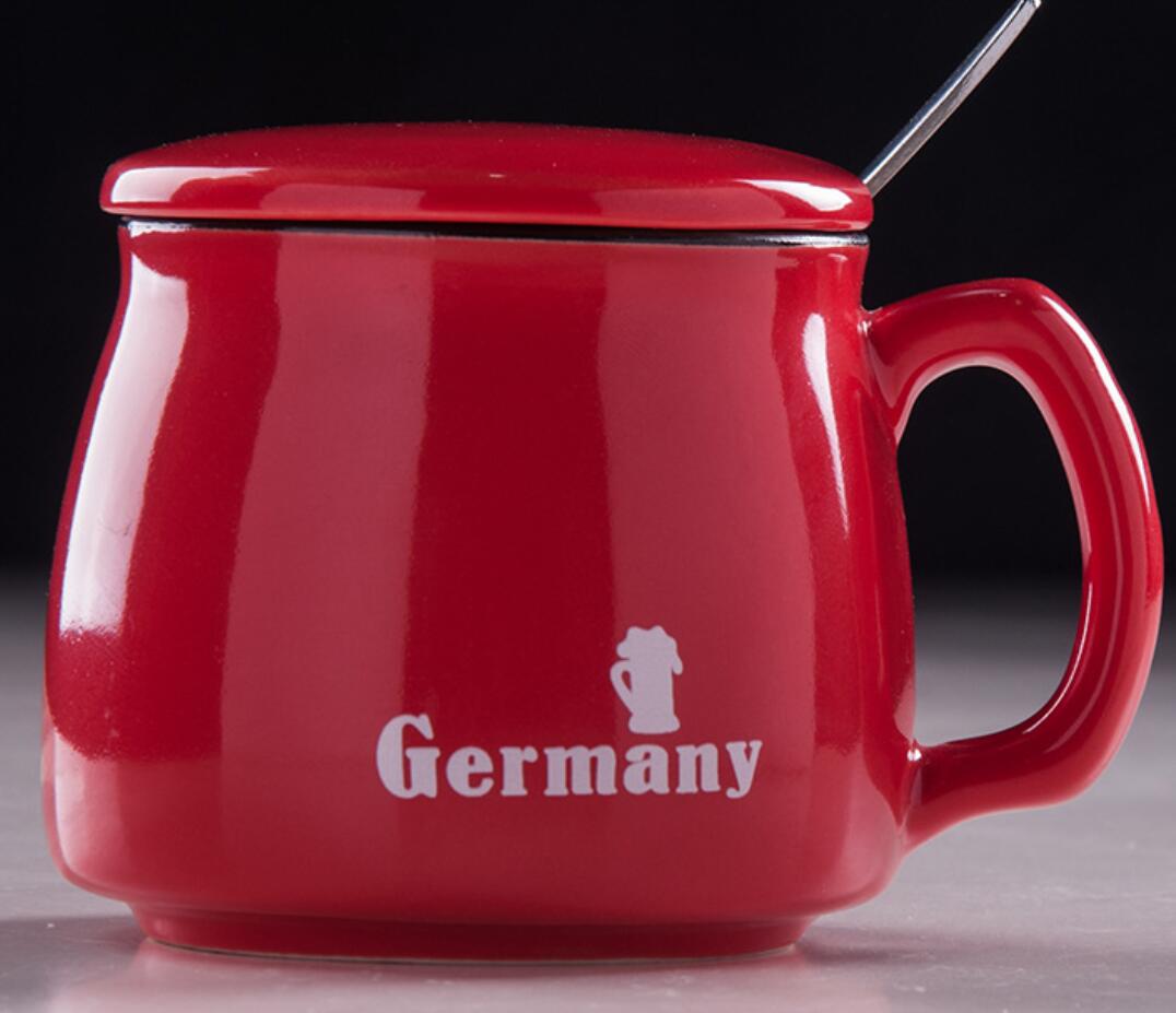 12 Oz. Ceramic Mug with Lids and Straw 6