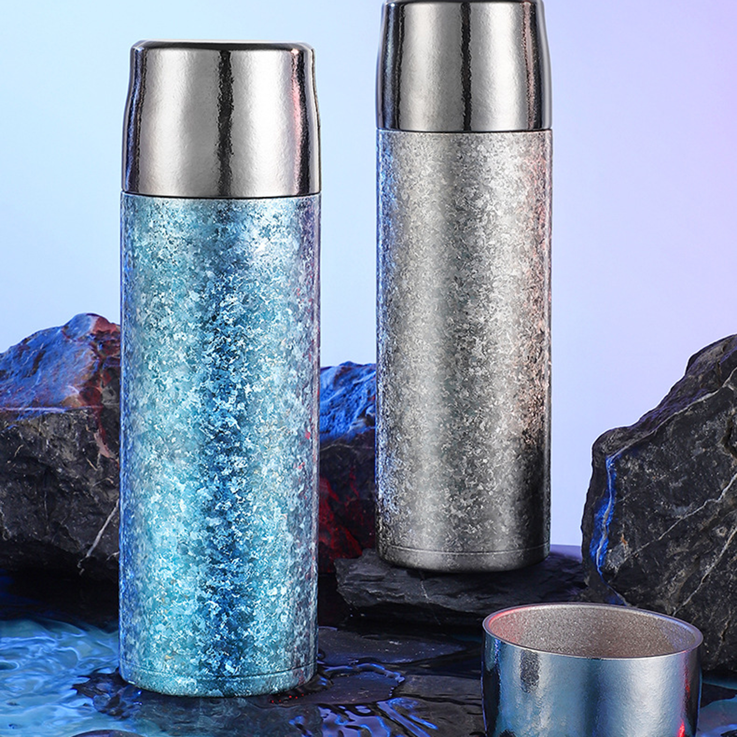 17Oz Portable Titanium Vacuum Thermos Bottle 4