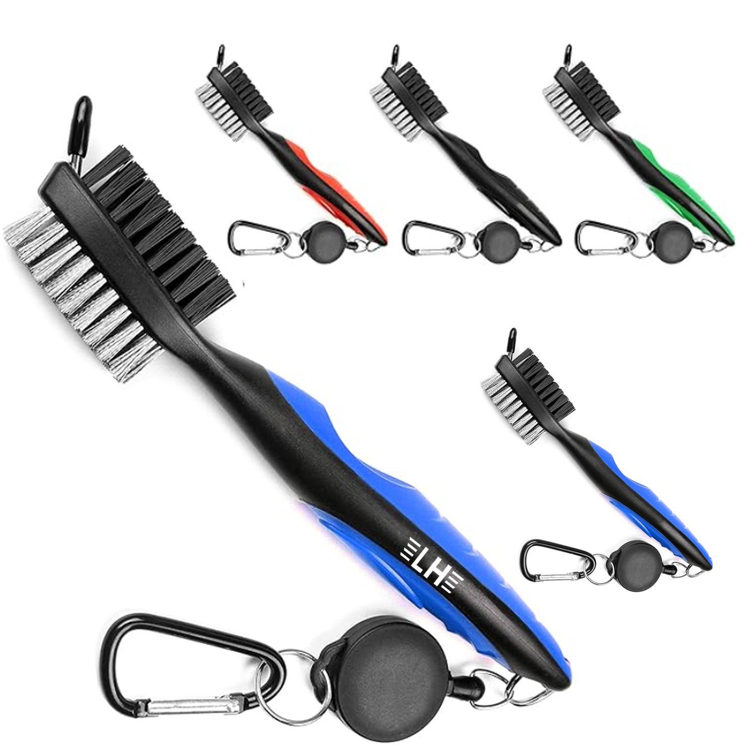 Golf Club Brush Groove Cleaner With Zip-Line Cleaning Tools 2