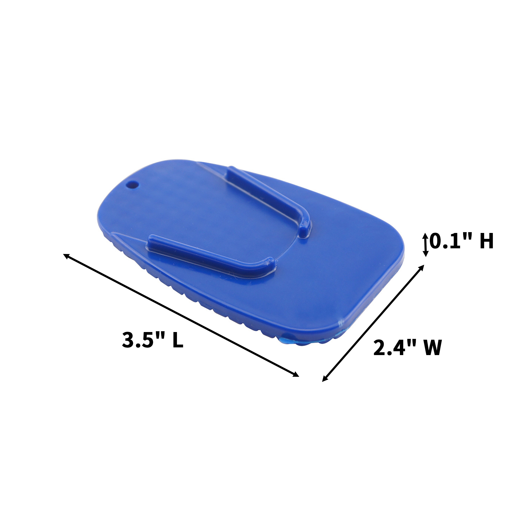 Motorcycle Kickstand Support Pad 3.5 x 2.4 x 0.1" 3