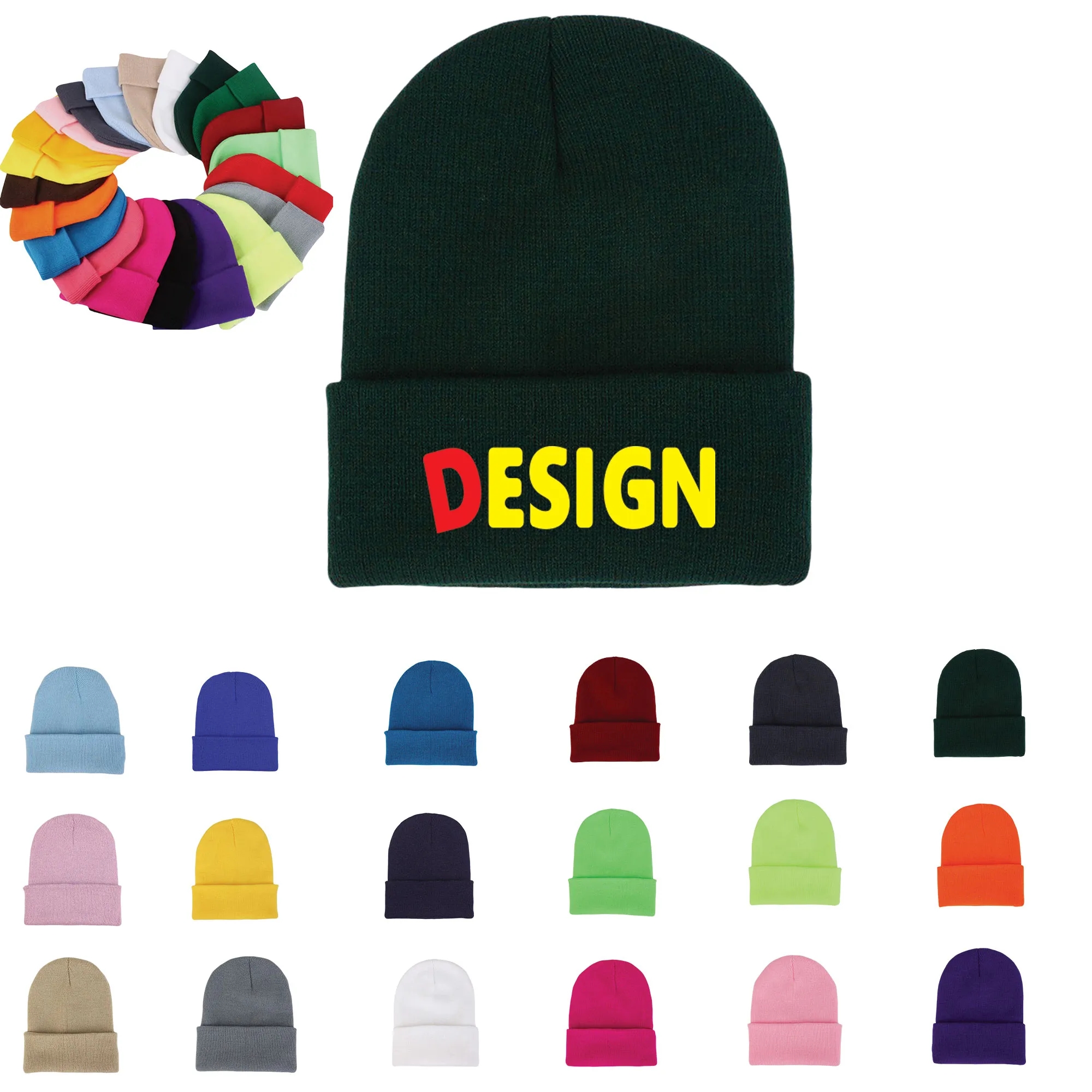 Hats Winter Knit Caps Soft Ski Unisex 8
