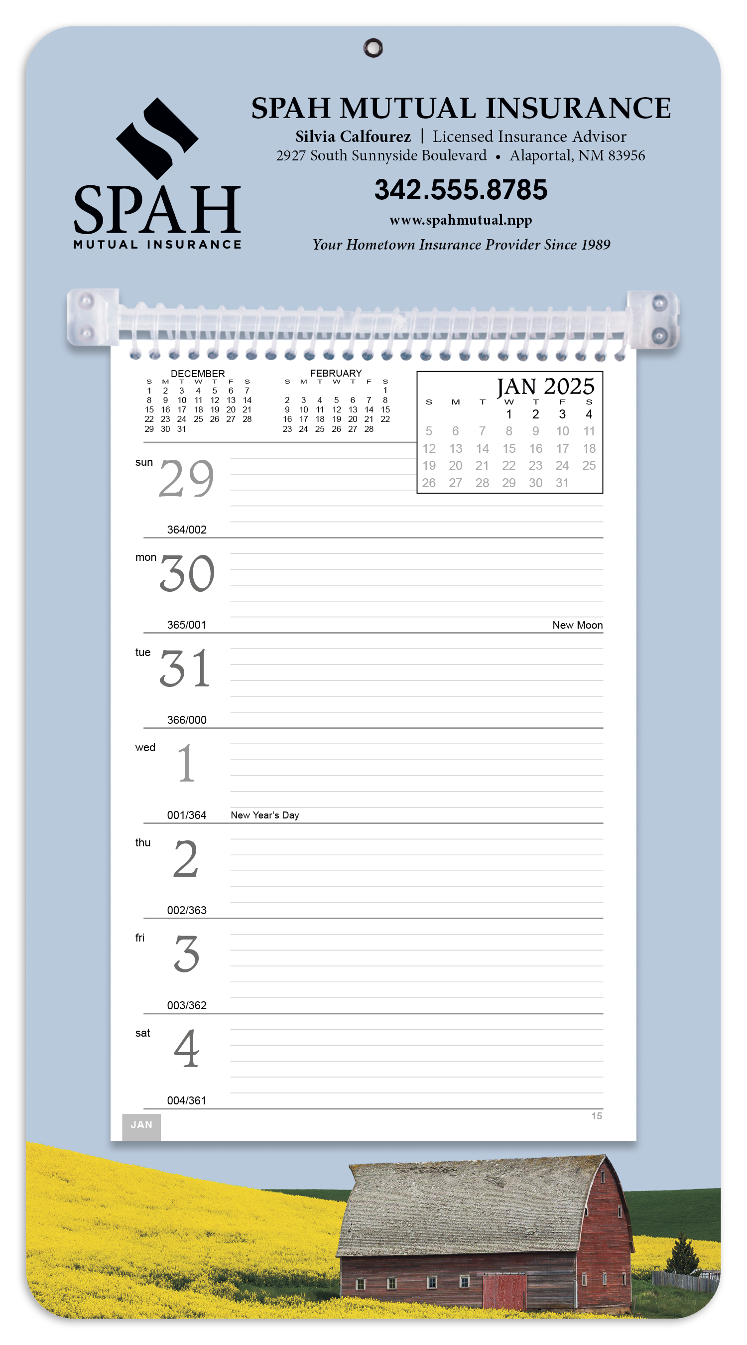 Triumph® Calendars Full-Color Weekly Memo Calendar 25