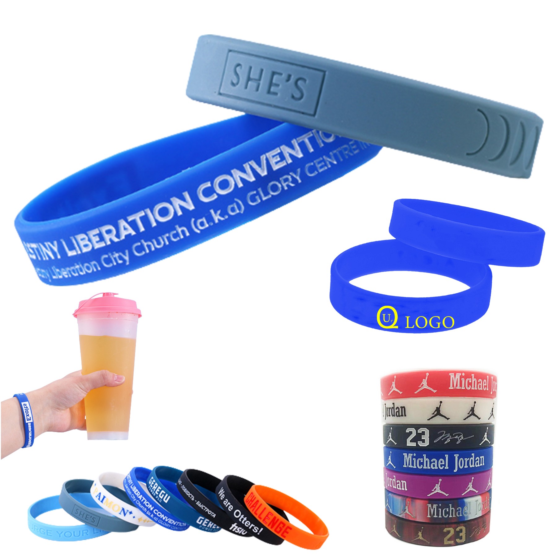 Debossed Silicone Wristband
