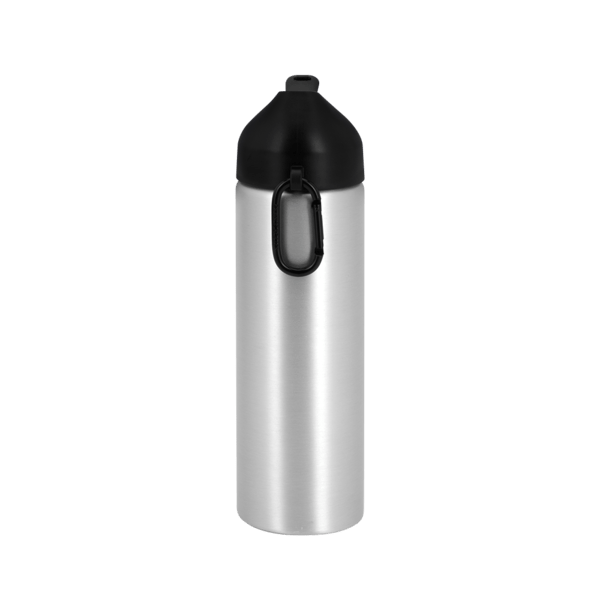 EasyFlow Recycled Aluminum Bottle w Straw Lid, custom water bottle with logo imprint 216