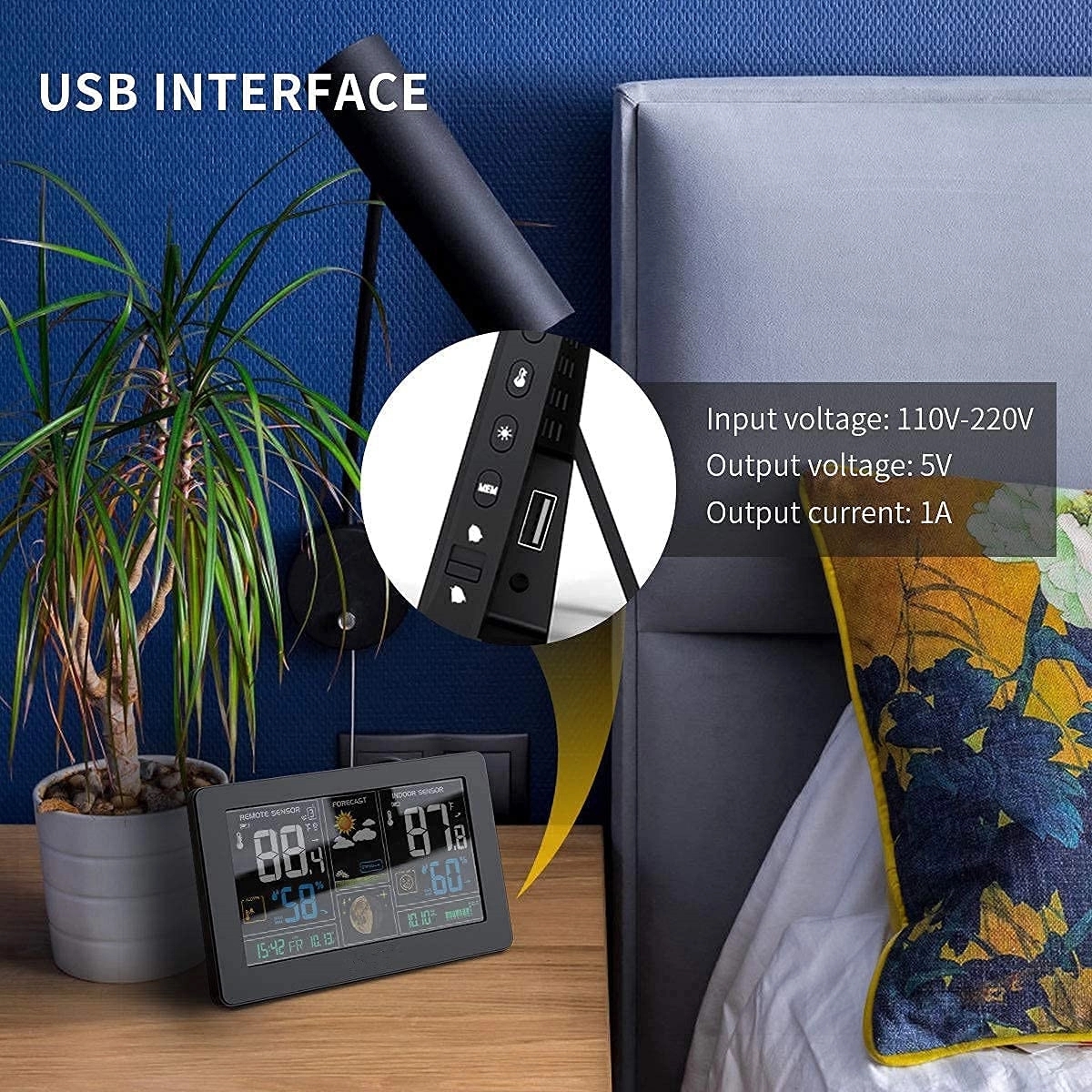 Digital Weather Station with Outdoor Senser 7