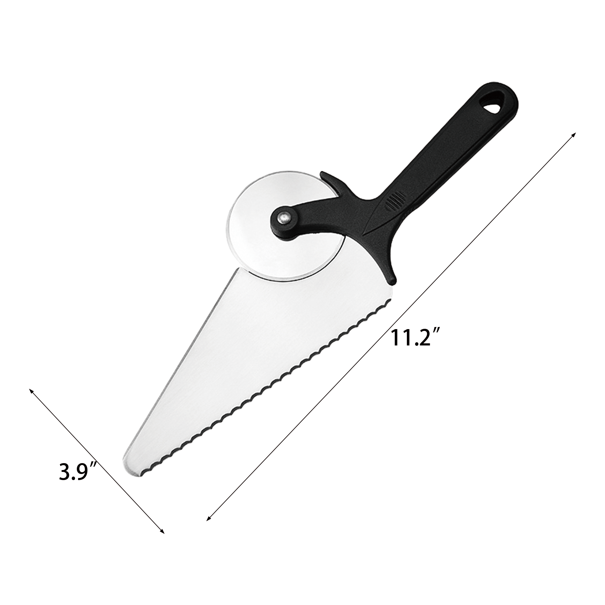 2-in-1 Multifunctional Stainless Steel Pizza Cutter 2
