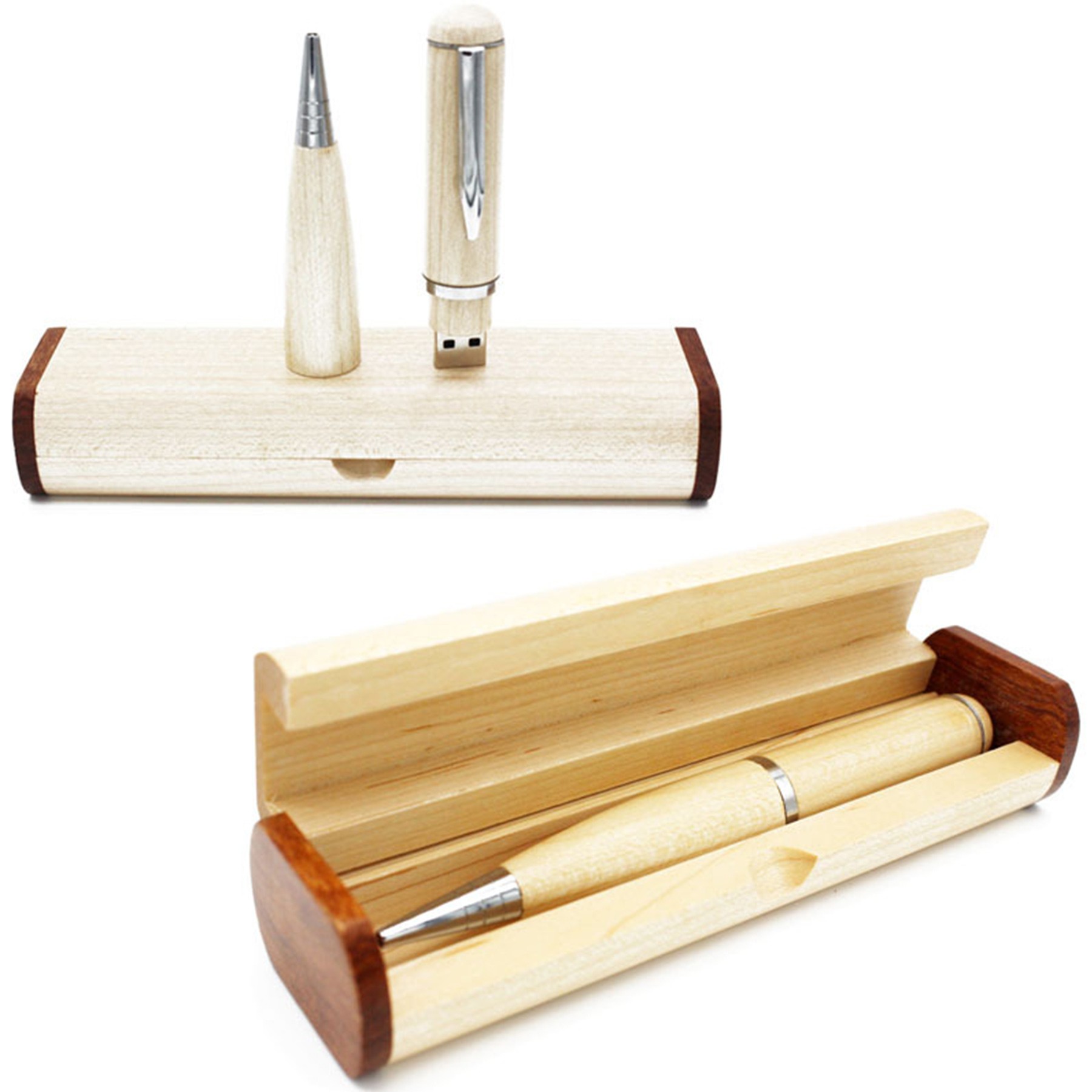 Wooden Ballpoint Pen with USB Flash Drive 4