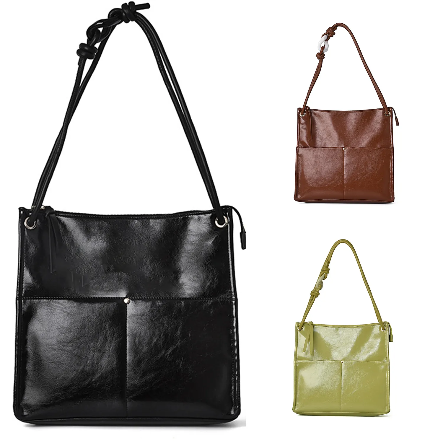 Ladies Large Capacity PU Tote Bags 2