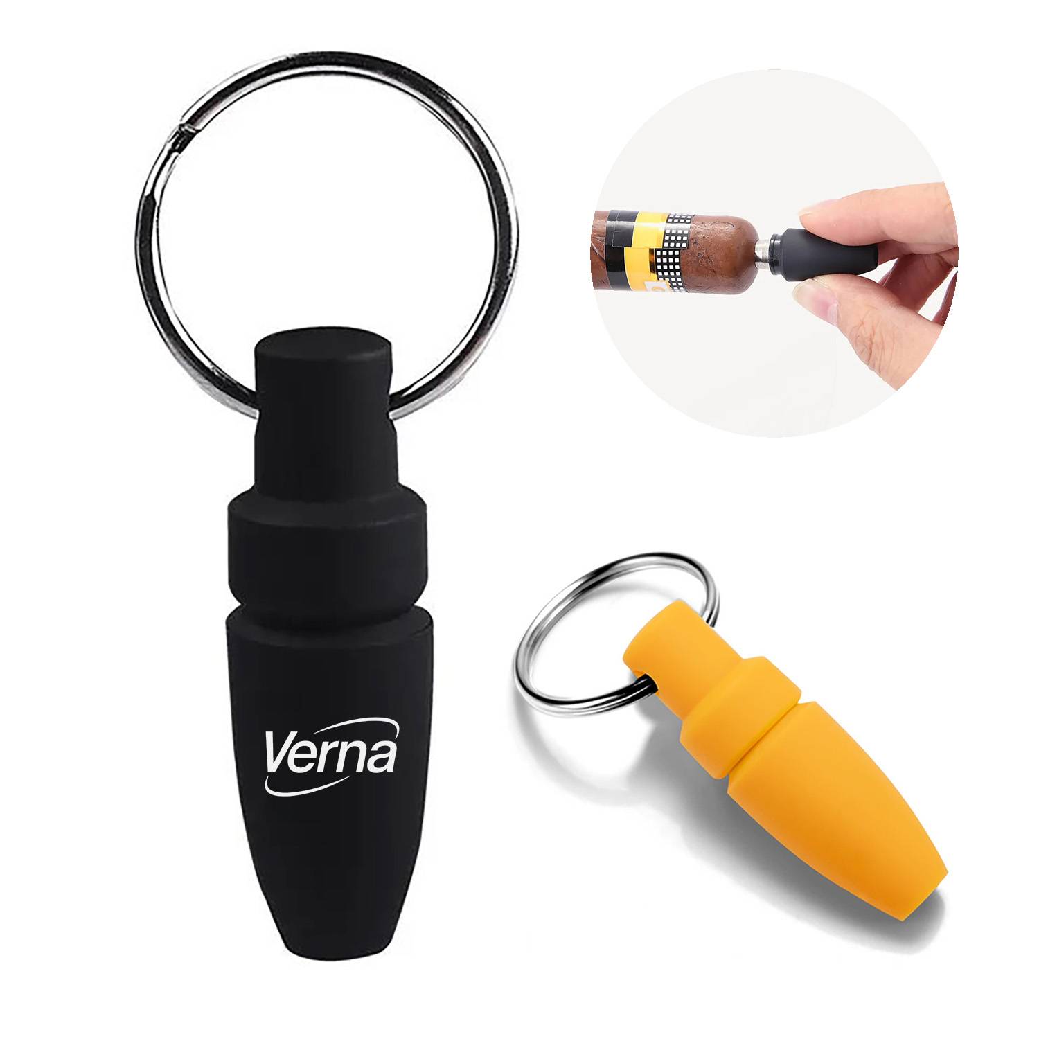 Plastic Cigar Punch Cutter Keychain 1