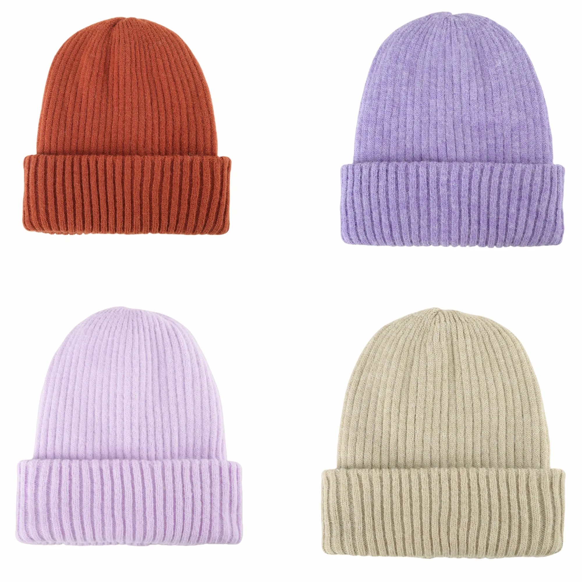 Rabbit Hair Knitted Winter Beanie 3