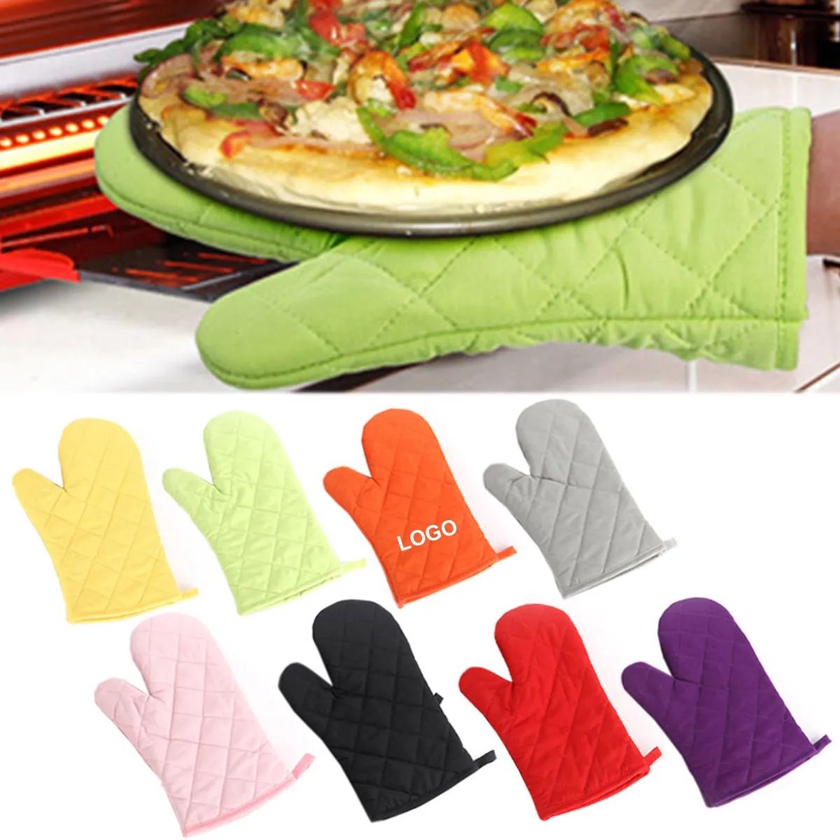 Heat Resistant Kitchen Oven Mitts 3