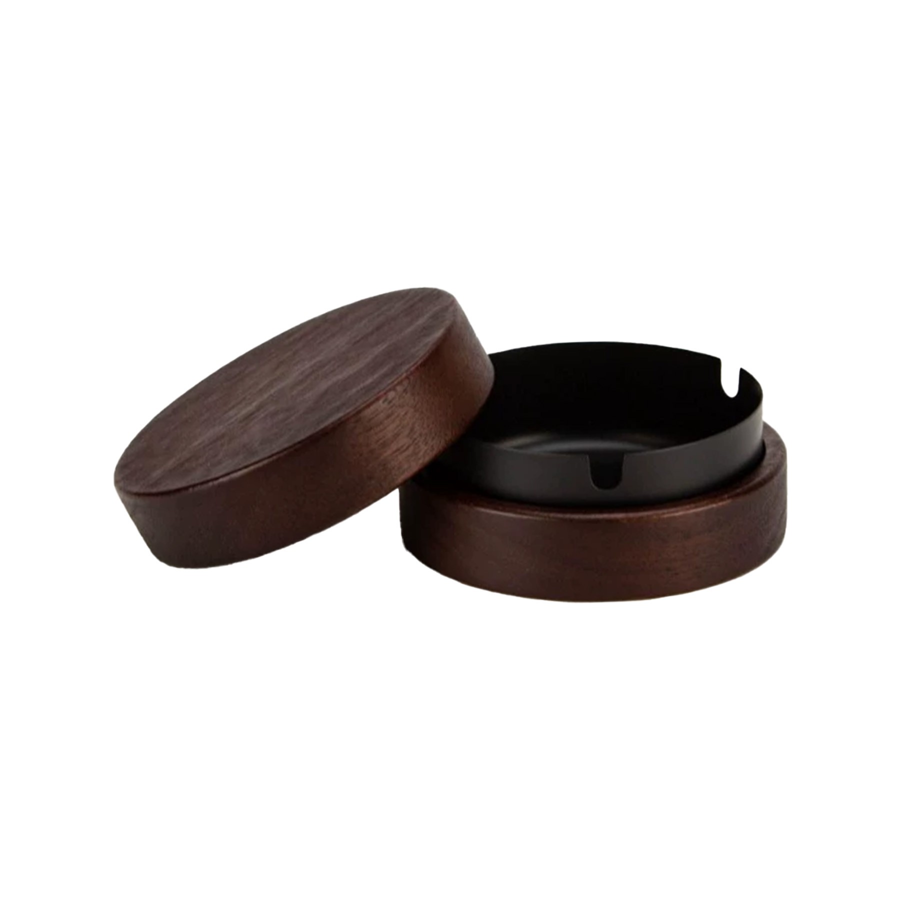 Solid Wood Stainless Steel Ashtray 2