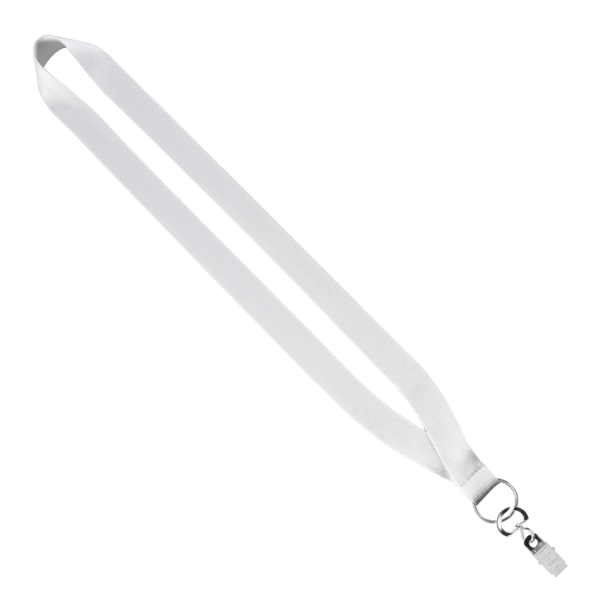 3/4" Dye-Sublimated Lanyard with Silver Tone Metal Crimp & Split Ring 4