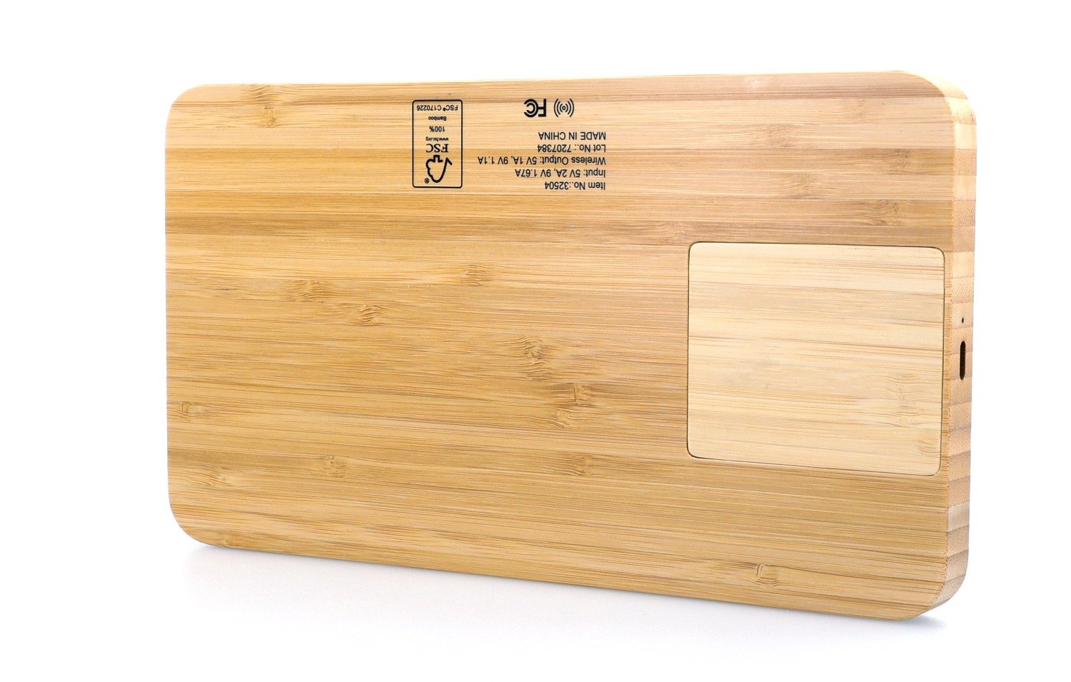 Bamboo 10W Wireless Charging Base with Dry Erase Board 6