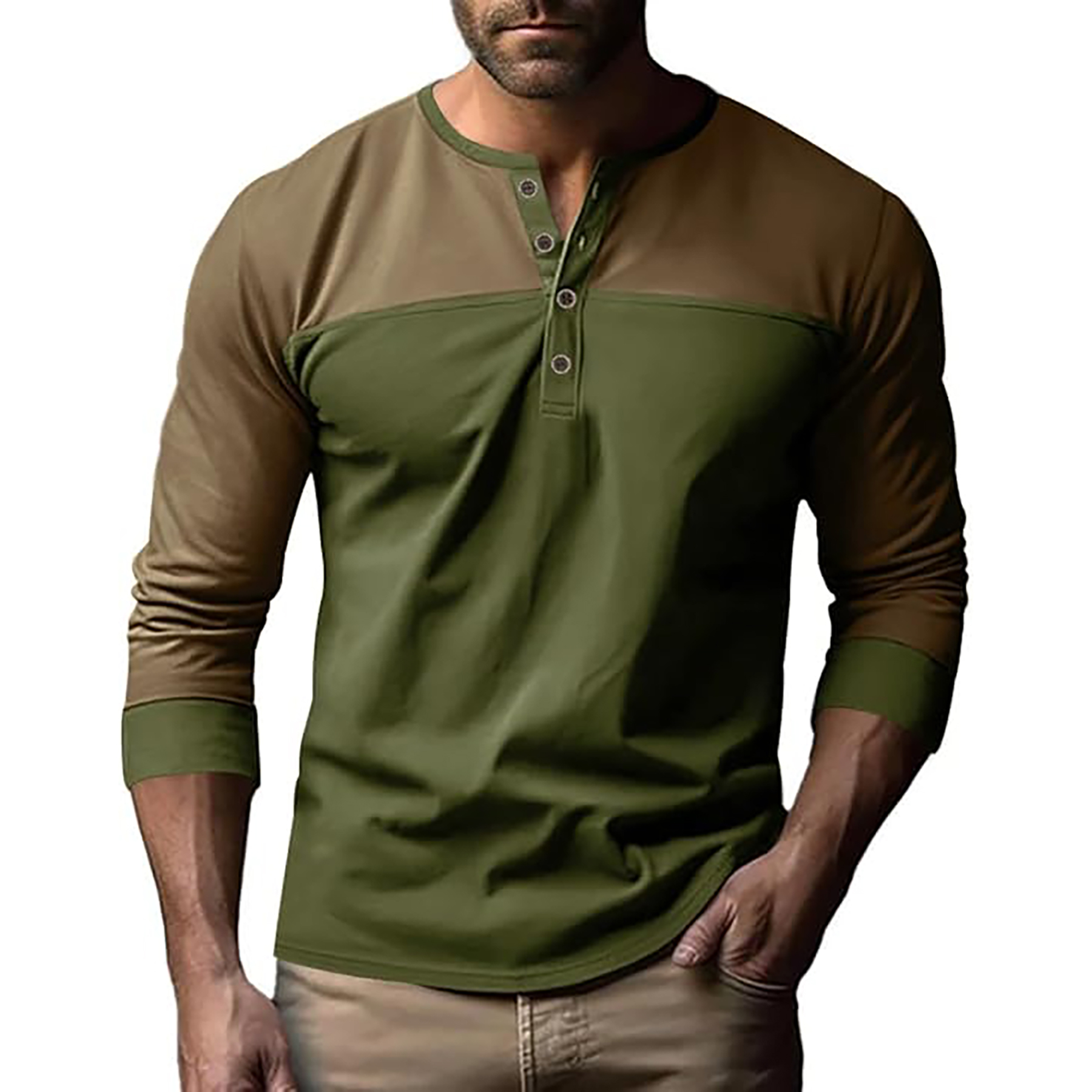 Color Block Base Shirt 6