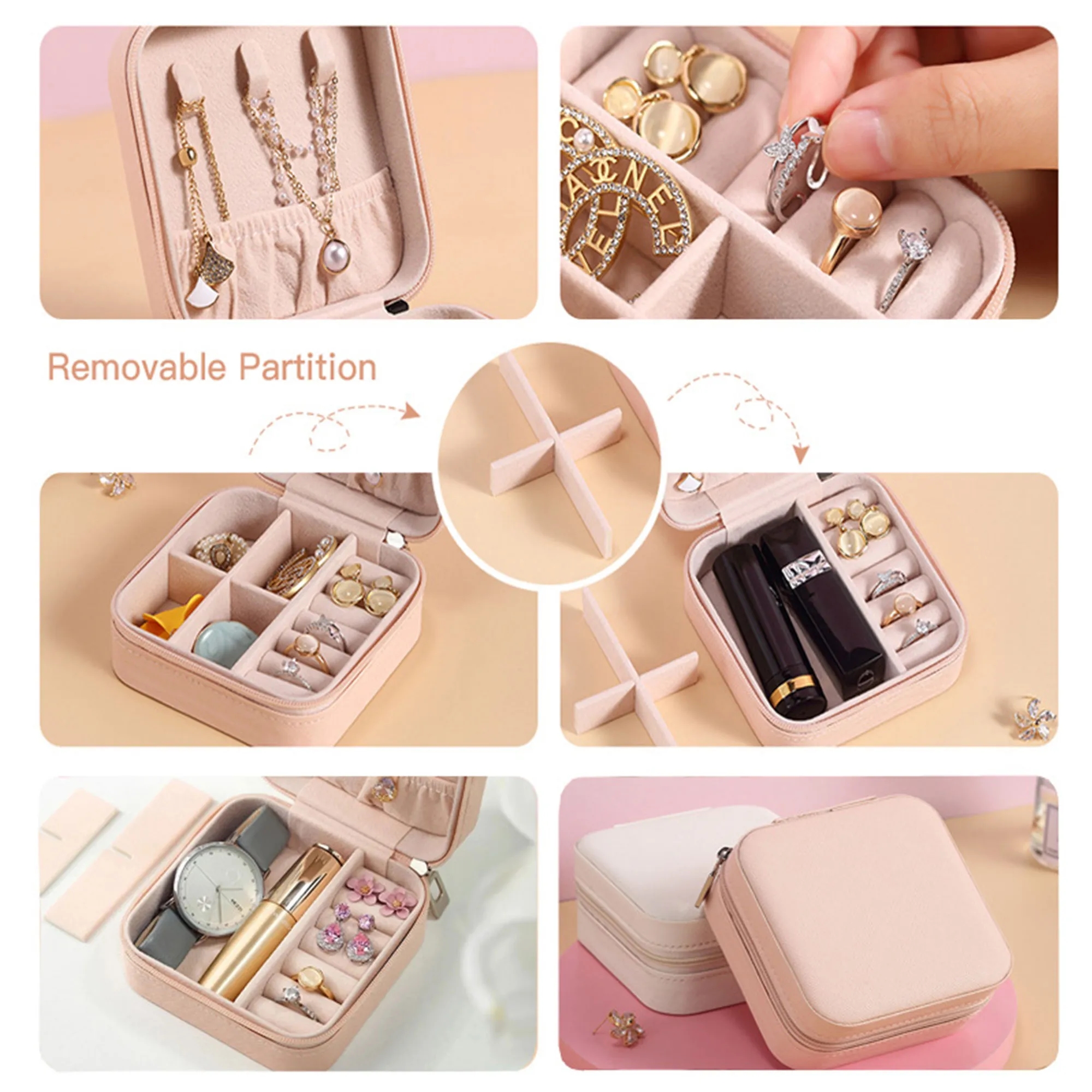 Stylish Jewelry Storage Box With Anti Tangle Design 11