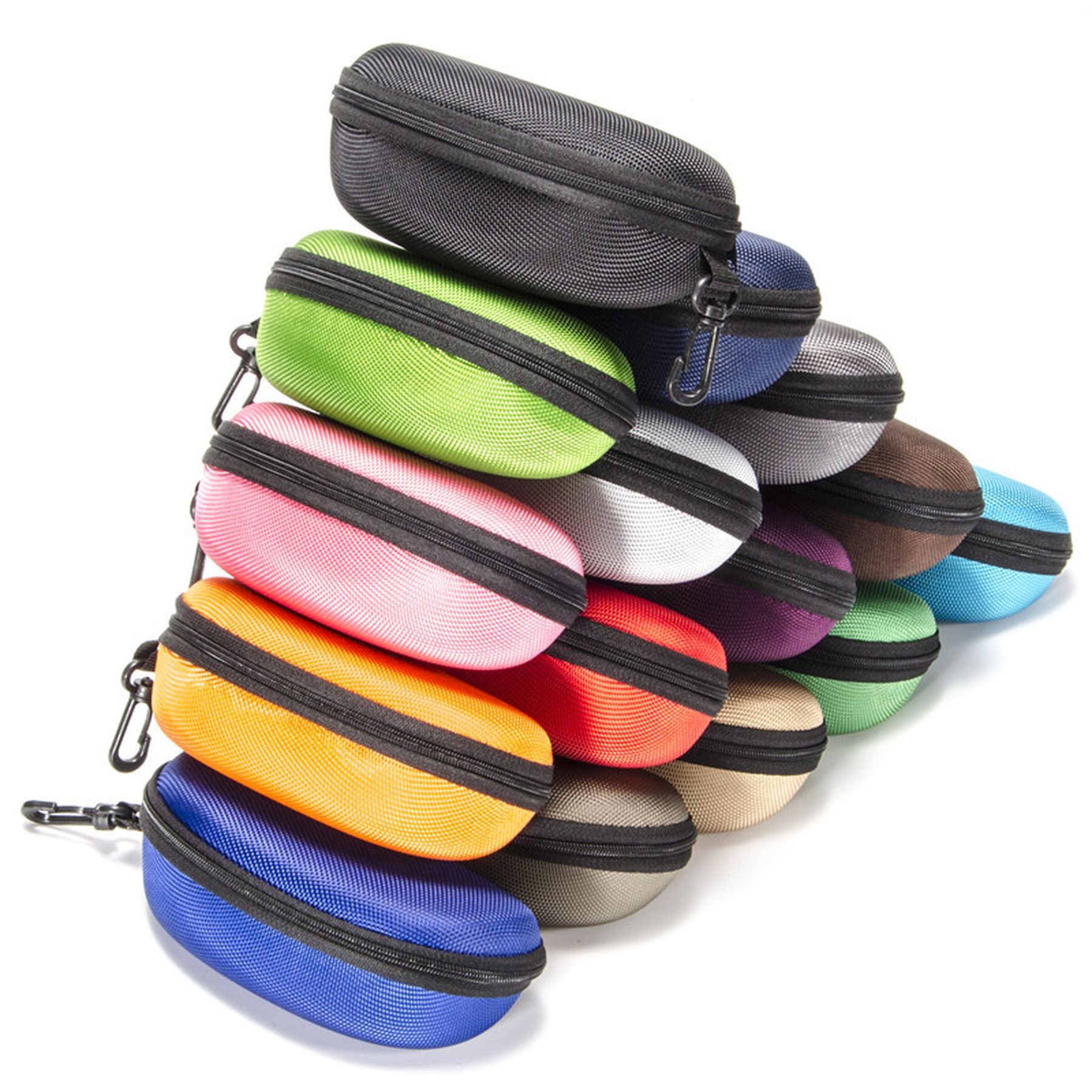 Portable Zipper Sunglasses Hard Case Eyes Glasses Box Bag 12