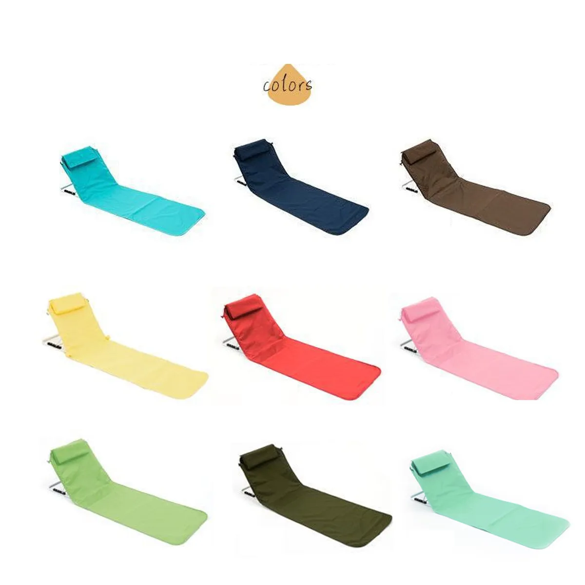 Portable Sandy Beach Backrest Foldable Hiking Back Support 5