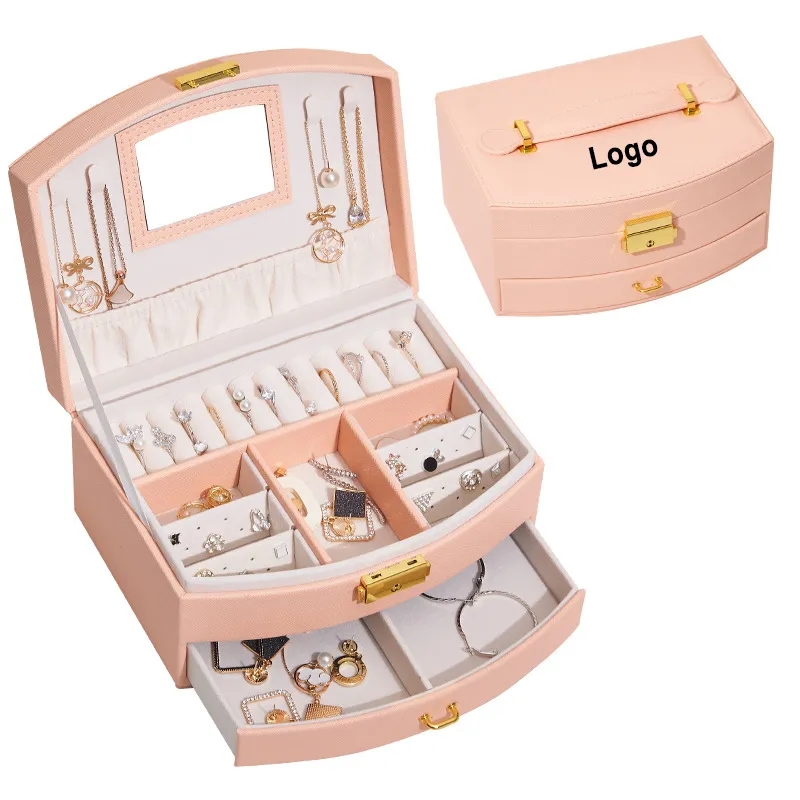 2 Layer PU Leather Jewellery box for Necklace 2