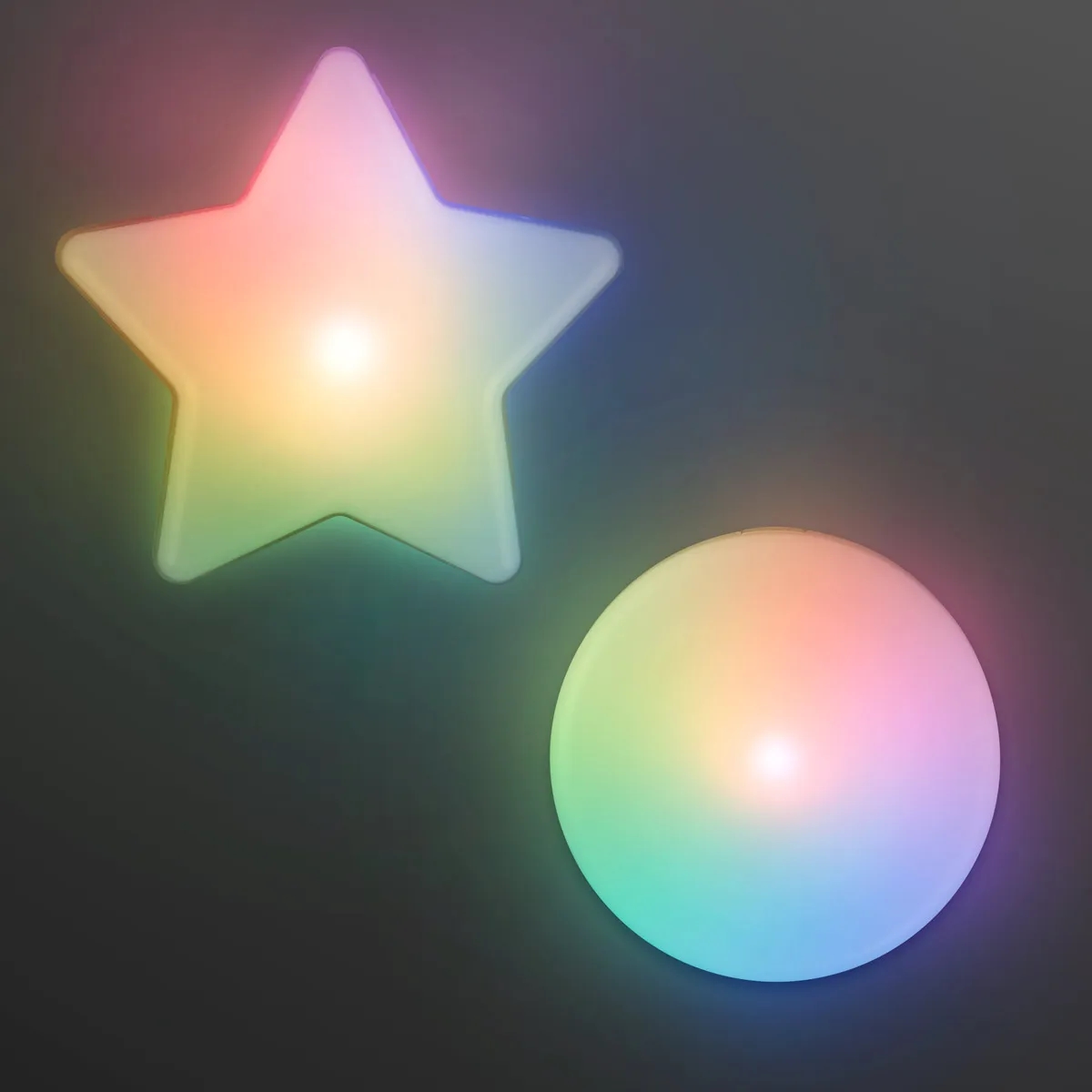 Multicolor LED Glow Clip-On Light Badges 3