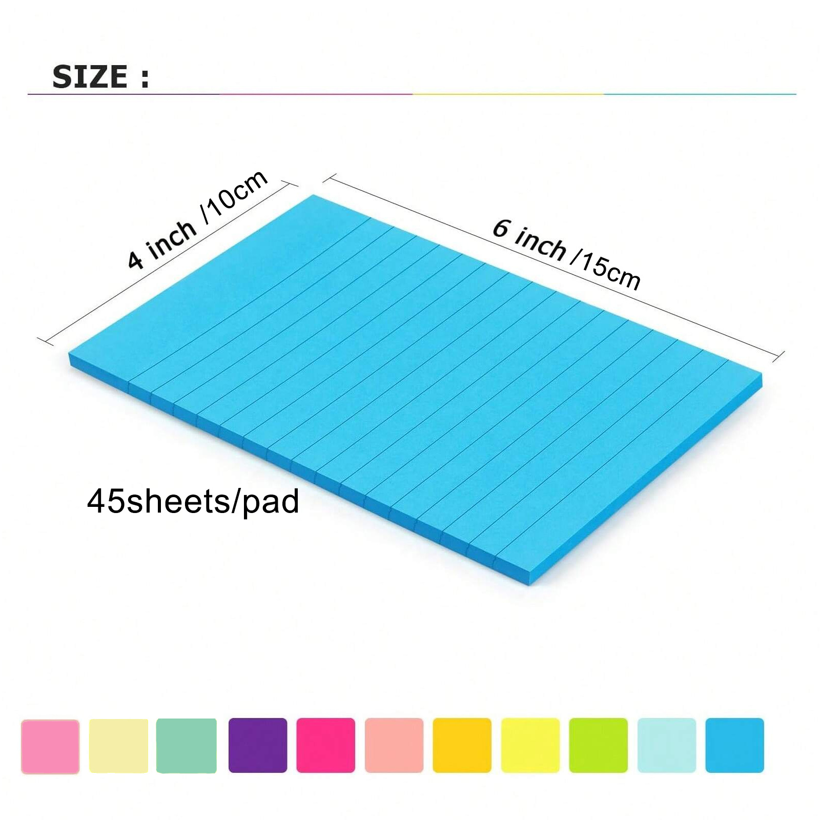8 Colors Self Sticky Notes Pad 7