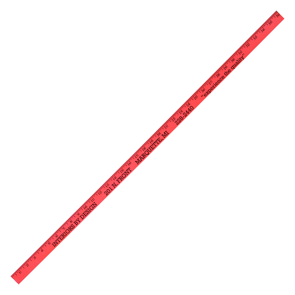 Fluorescent Colorful Enameled Yardstick 1