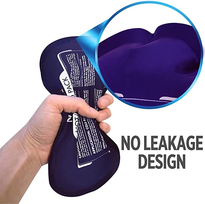 Ice Pack (3Piece Set) Reusable Hot and Cold Therapy Gel Wrap 5