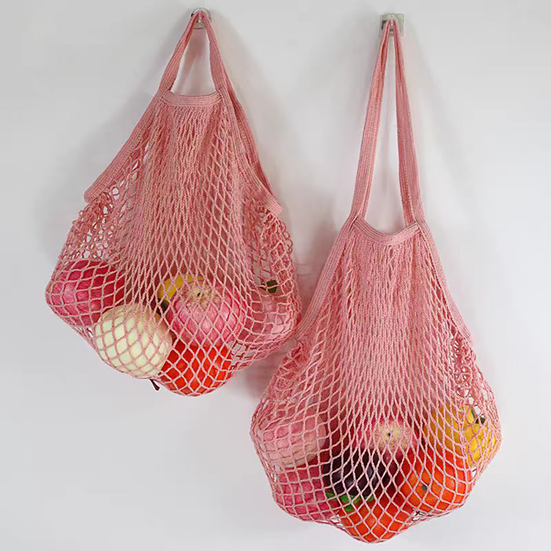 Reusable Mesh Washable Cotton Rope Shopping Bag 3