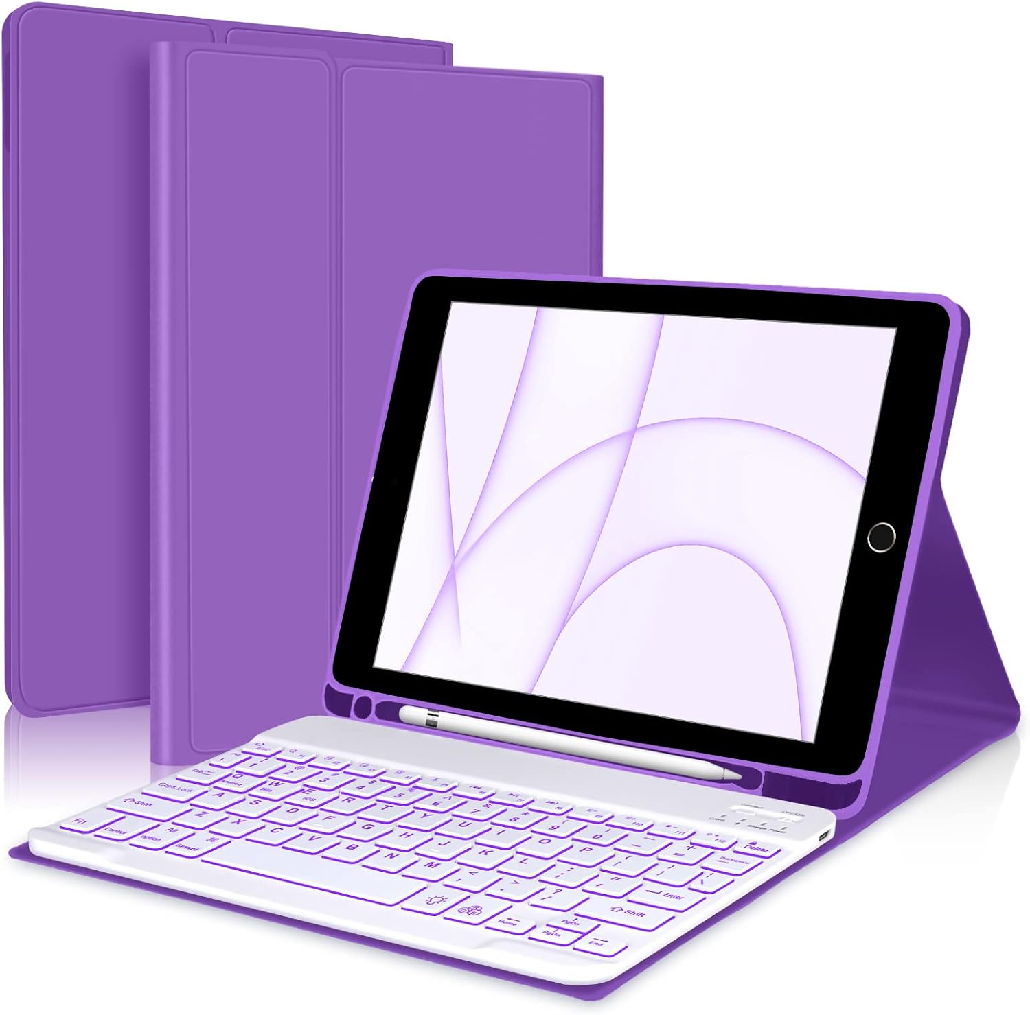 iBank ® Detachable Bluetooth Slim Wireless Keyboard and Soft Back Cover Tablet Case 1