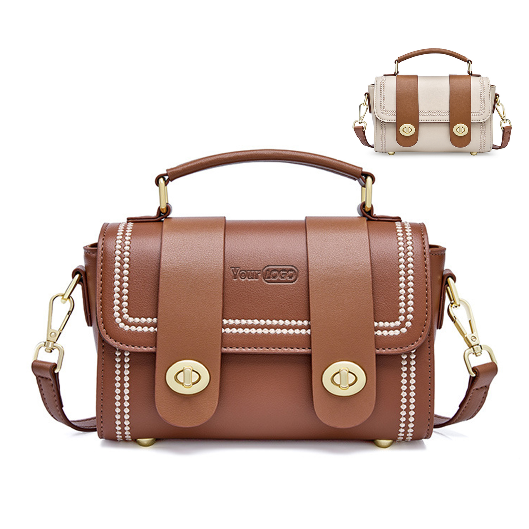 Genuine Leather Carry shoulder bag cross-body 2
